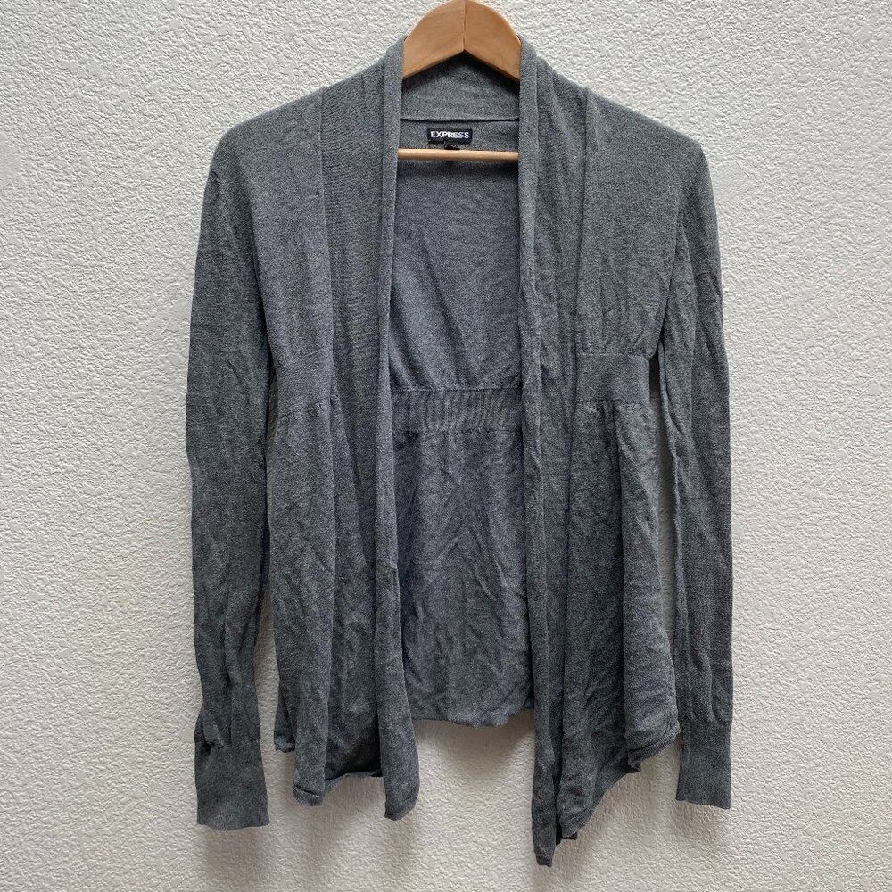 Express Open Front Cardigan Sweater Lightweight 100% Cotton Small Work Casual